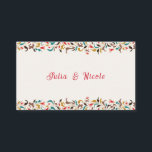 Modern Romantic Elegant Floral Wreath Wedding Place Card<br><div class="desc">Beautiful Invitation to celebrate Special occasions and festivals comes with digital and E-invitation as per your request. We would love to replicate our designs to make multiple products like rsvp cards, labels envelopes, and more. Customisation is available for ready to print on request at info@shamaurcreatif@gmail.com. Look Forward to hearing from...</div>