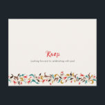 Modern Romantic Elegant Floral Wreath Wedding Postcard<br><div class="desc">Beautiful Invitation to celebrate Special occasions and festivals comes with digital and E-invitation as per your request. We would love to replicate our designs to make multiple products like rsvp cards, labels envelopes, and more. Customisation is available for ready to print on request at info@shamaurcreatif@gmail.com. Look Forward to hearing from...</div>