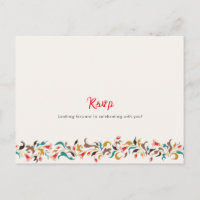 Modern Romantic Elegant Floral Wreath Wedding