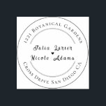 Modern Romantic Elegant Floral Wreath Wedding Rubber Stamp<br><div class="desc">Beautiful Invitation to celebrate Special occasions and festivals comes with digital and E-invitation as per your request. We would love to replicate our designs to make multiple products like rsvp cards, labels envelopes, and more. Customisation is available for ready-to-print on request at info@shamaurcreatif@gmail.com Look Forward to hearing from you :)...</div>