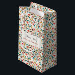 Modern Romantic Elegant Floral Wreath Wedding Small Gift Bag<br><div class="desc">Beautiful Invitation to celebrate Special occasions and festivals comes with digital and E-invitation as per your request. We would love to replicate our designs to make multiple products like rsvp cards, labels envelopes, and more. Customisation is available for ready to print on request at info@shamaurcreatif@gmail.com. Look Forward to hearing from...</div>