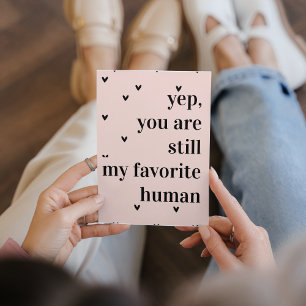 Modern Romantic Lovely Quote Holiday Card