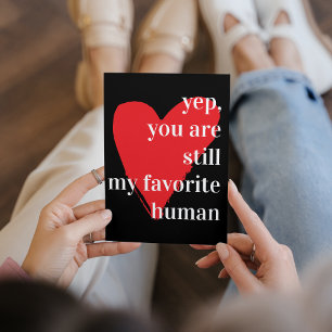 Modern Romantic Lovely Quote Holiday Card