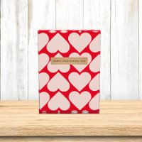Modern  Romantic Red & Pink Hearts Pattern 