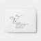 Modern Romantic Wedding RSVP Card Return