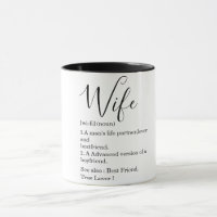 Modern Romantic Wife Gift With Text