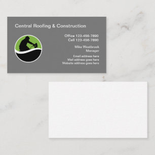 Modern Roofing Home Services Business Card