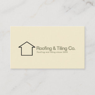 Modern Roofing Tiles Company Logo  Business Card