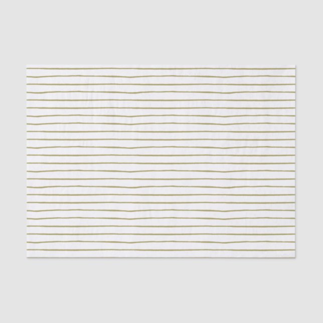 Modern Rose Garden Striped Tissue Paper (Front)