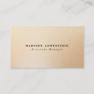 Modern Rose Gold Foil Pattern Business Card