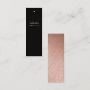 Modern Rose Gold Foil Script Gift Tags
