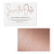 Modern Rose Gold Foil Script Save The Date