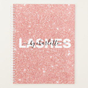 Modern Rose Gold Glitter Appointment Book Planner