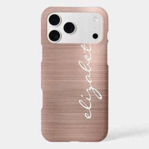 Modern Rose Gold Metallic Personalised Script