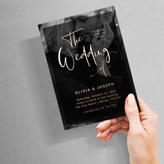 Modern Rose Gold Overlay | Photo Wedding (Creator Uploaded)