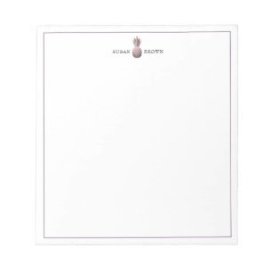 Modern Rose Gold Pineapple Personalised Notepad