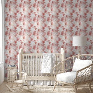 Modern Rose Gold Pink Marble Wallpaper