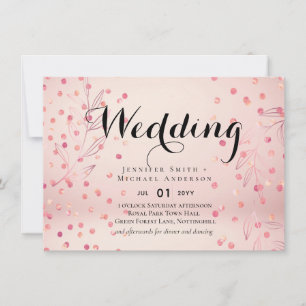 Modern Rose Gold Trendy Budget Wedding