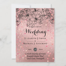 Modern Rose Gold Trendy Budget Wedding