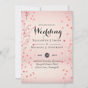 Modern Rose Gold Trendy Budget Wedding