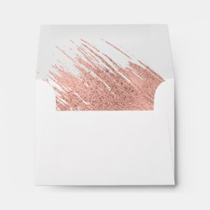 Modern Rose Gold Wedding A2 Thank You Envelope