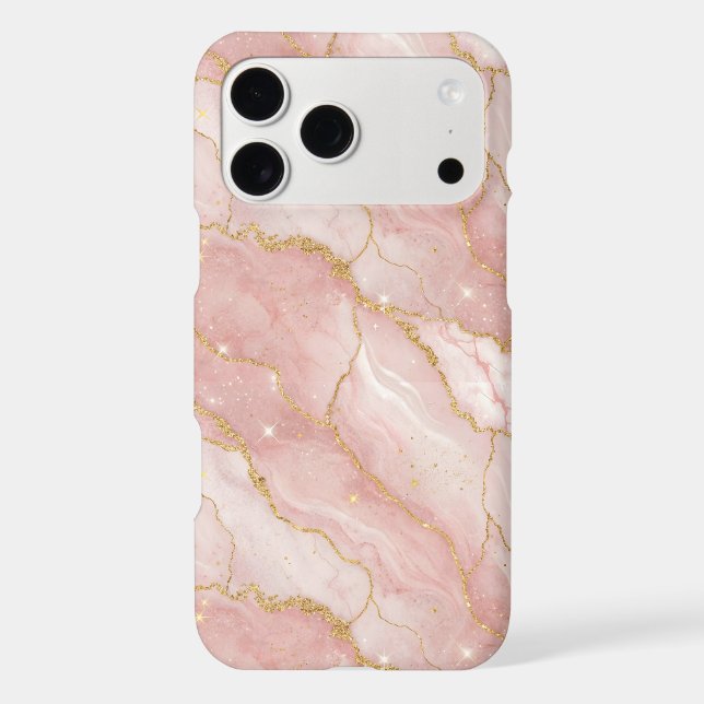 Modern Rose Quartz Marble Gold (Back)