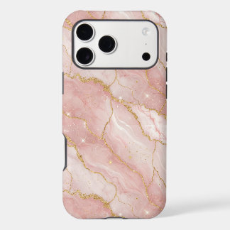 Modern Rose Quartz Marble Gold