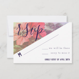 Modern Rose RSVP Card