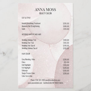 Modern Rosegold Glitter Flyer