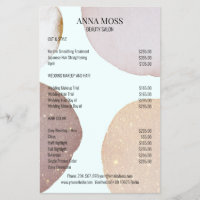 Modern Rosegold Glitter Flyer