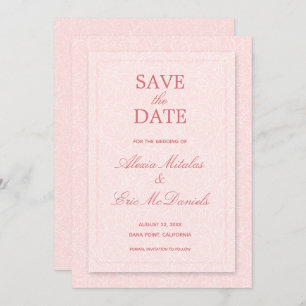Modern Roses Chic Wedding Save The Date