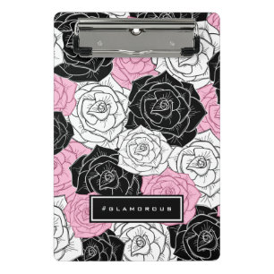 Modern roses mini clipboard