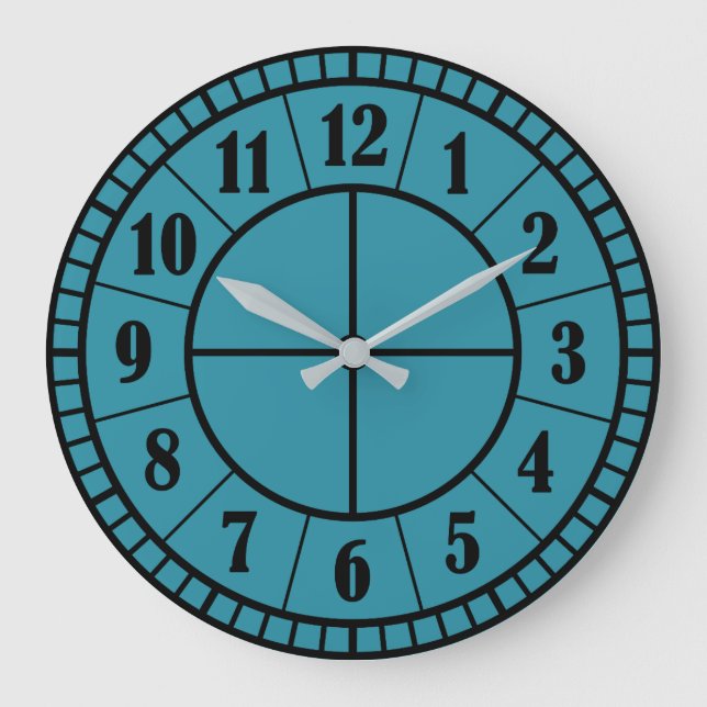 Modern Round Acrylic Wall Clock 10.75 Inches (Front)