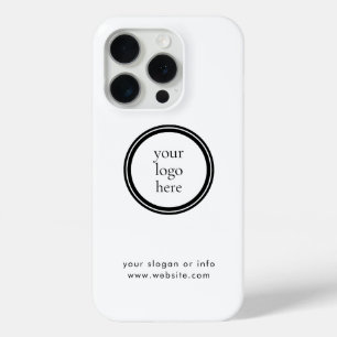 Modern Round Business Promotional iPhone 15 Pro Case