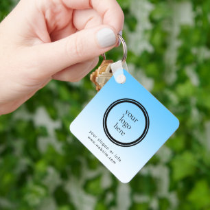 Modern Round Business Promotional Key Ring
