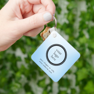 Modern Round Business Promotional Key Ring