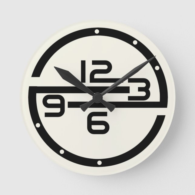 Modern Round Clock (Front)