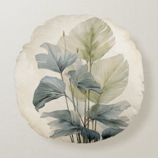 Modern Round Throw Pillow