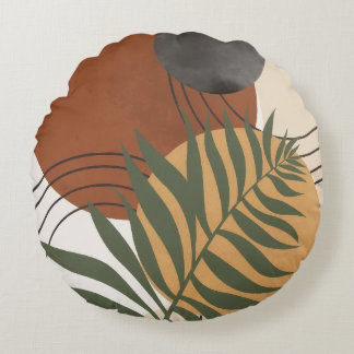 Modern Round Throw Pillow