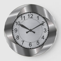 Modern round wall clock