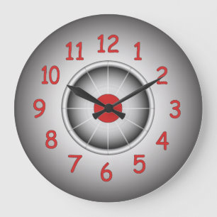 Modern round wall clock