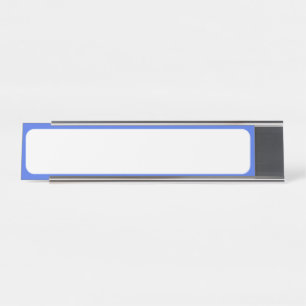 Modern Royal Blue & White Name Plate – Customise