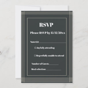Modern RSVP Card