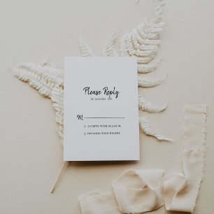 Modern RSVP Card