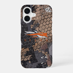 Modern Rugged Hunting Camo Geometric Pattern dad iPhone 16 Case