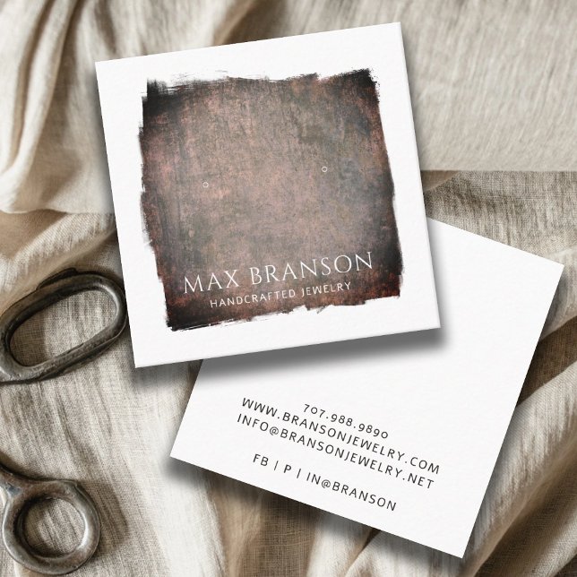 Modern Rust Earring Display Card (Creator Uploaded)