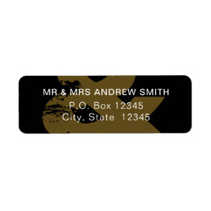 Modern Rustic Ampersand Return Address Labels