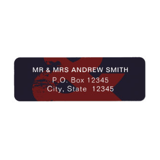 Modern Rustic Ampersand Return Address Labels