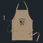 Modern Rustic BEST UNCLE EVER Cool Standard Apron<br><div class="desc">Retro cool custom "BEST UNCLE EVER" bbq apron in a logo-style typography design featuring the uncle's name and the year he became an uncle. Great gift for a birthday or Holiday.</div>
