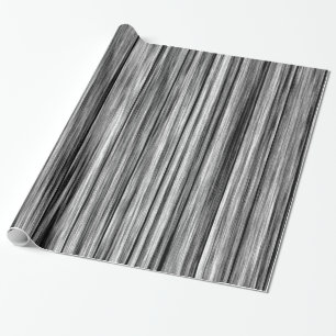 Modern rustic black grey wood grain pattern wrapping paper